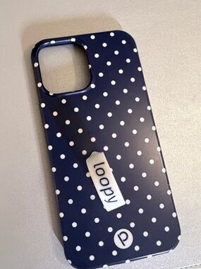Loopy Navy White Polka Dot Case for iPhone 12 Pro Max